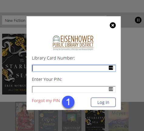 Forgot my PIN on login screen