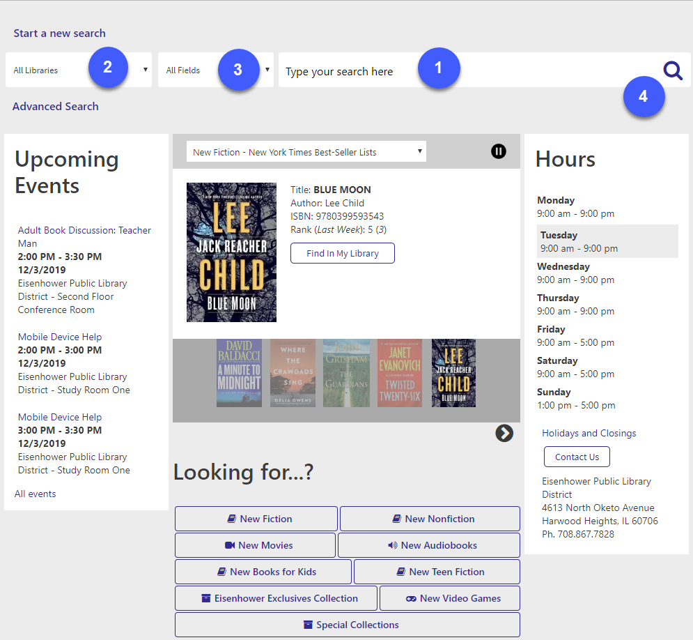 Perform a search steps